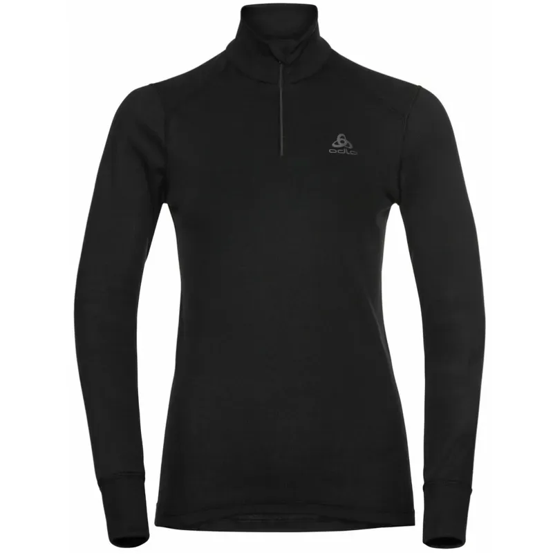 Odlo Active Warm Eco Half-Zip Turtleneck Women's Base Layer in Black