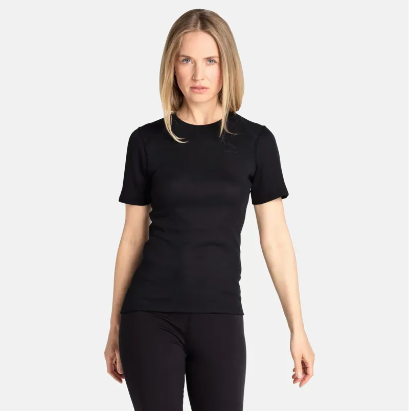 Odlo Active Warm Eco Women's Base Layer T-Shirt in Black