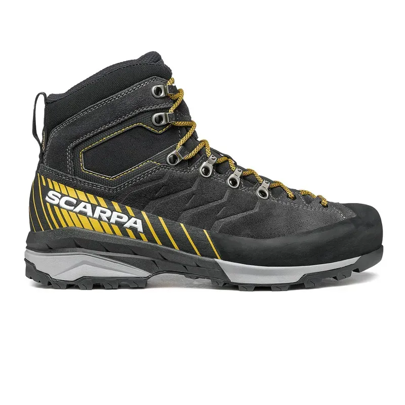 Scarpa Mescalito Trek GTX Approach Boots in Dark Anthracite-Mustard-4