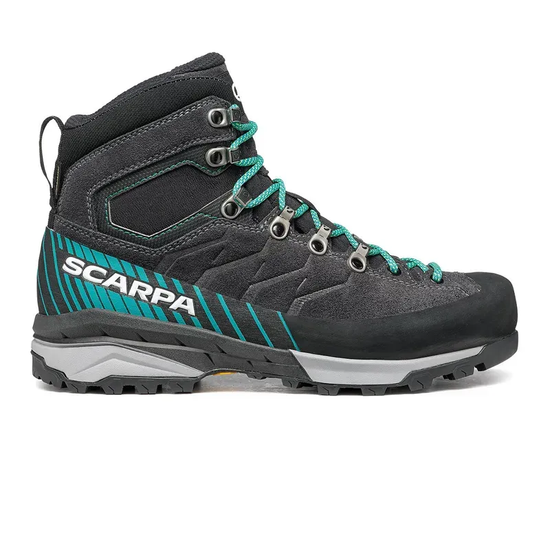 Scarpa Mescalito Trek GTX Women's Boots in Dark-Anthracite-Tropical Green-5