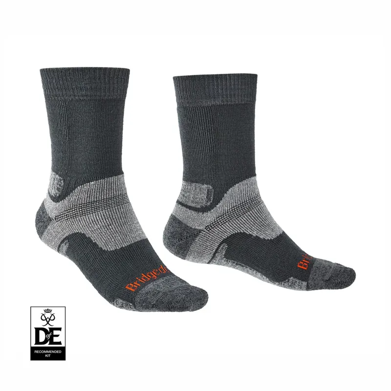 Bridgedale HIKE Midweight Merino Performance Boot Sock Men in Gunmetal