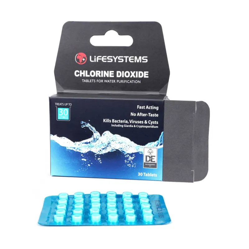 Lifesystems Chlorine Dioxide Water Purification Tablets - 30 Tablets-2