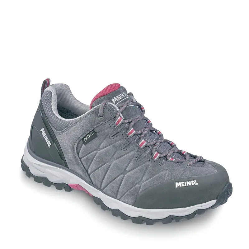 Meindl Mondello Lady GTX Comfort Fit Walking Shoe in Anthracite/Blackberry