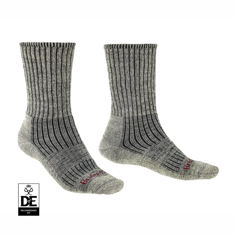 Bridgedale HIKE Midweight Merino Comfort Boot Sock Men's in Stone Grey