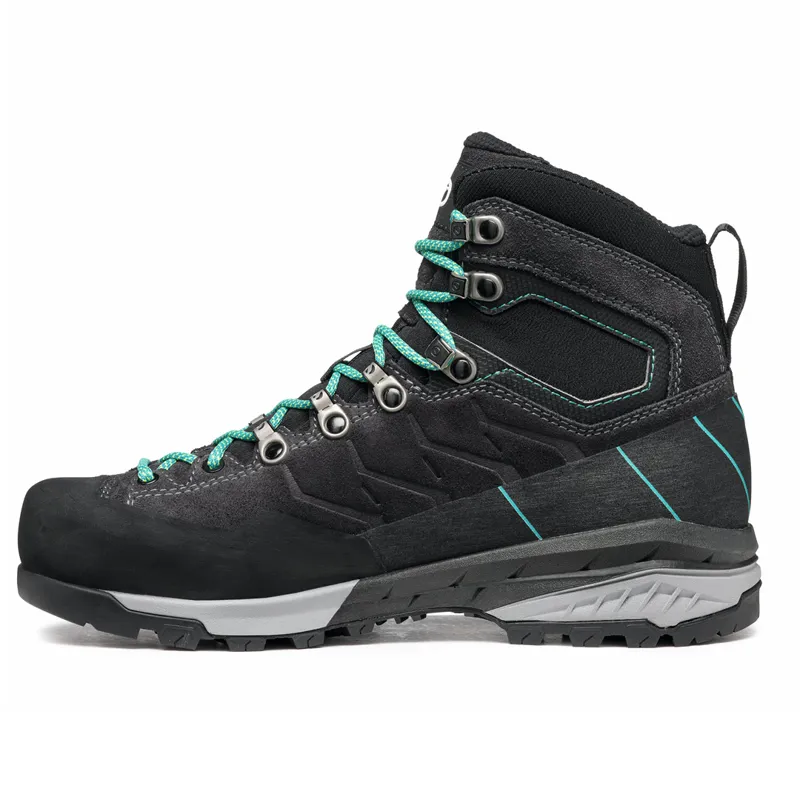Scarpa Mescalito Trek GTX Women's Boots in Dark-Anthracite-Tropical Green-6
