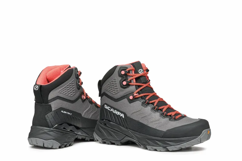 Scarpa Rush TRK LT GTX Women's Walking Boots in Grey-Coral-6