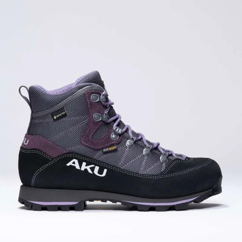 AKU Trekker Lite III Wide GTX Hiking Boots Women's in Anthracite/Violet-1
