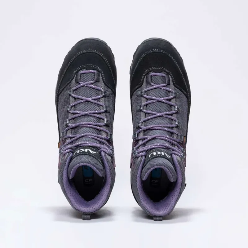 AKU Trekker Lite III Wide GTX Hiking Boots Women's in Anthracite/Violet-3