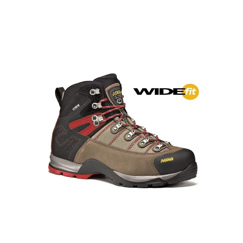 Asolo Fugitive GTX WIDE Men's Hiking Boot in Wool/Black