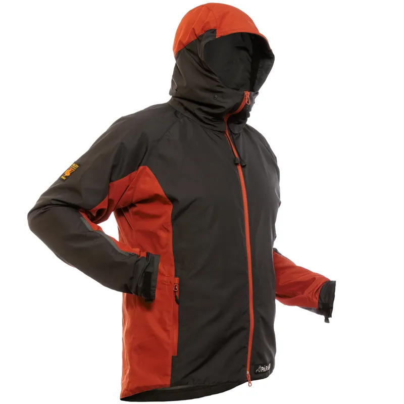 Paramo Caminata Jacket Men's in Dark Grey/Outback Red-1