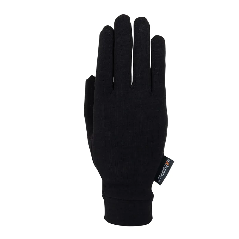 Extremities Merino Touch Liner Glove in Black-2