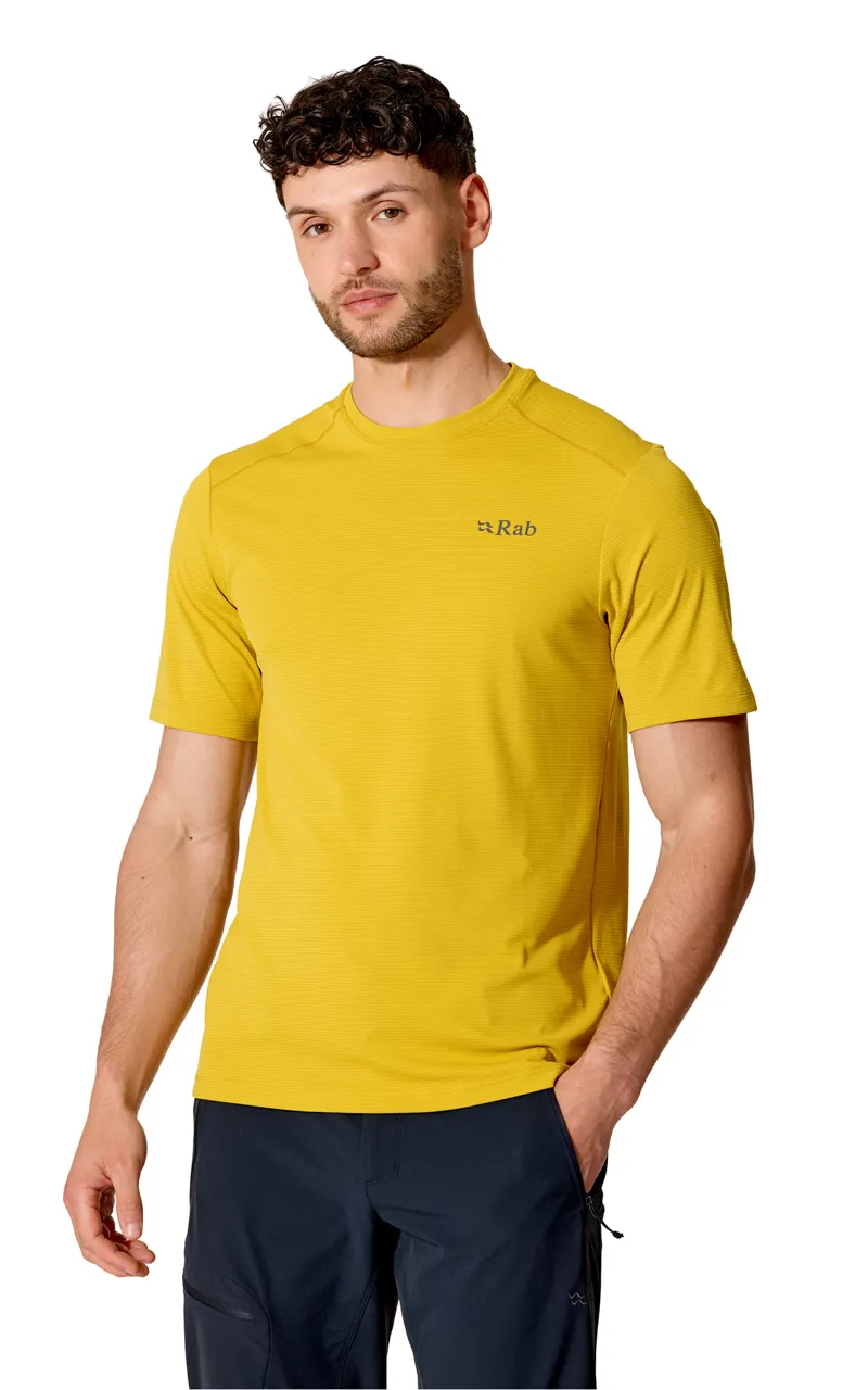 Rab Force Tee Men's in Dark Pollen-2