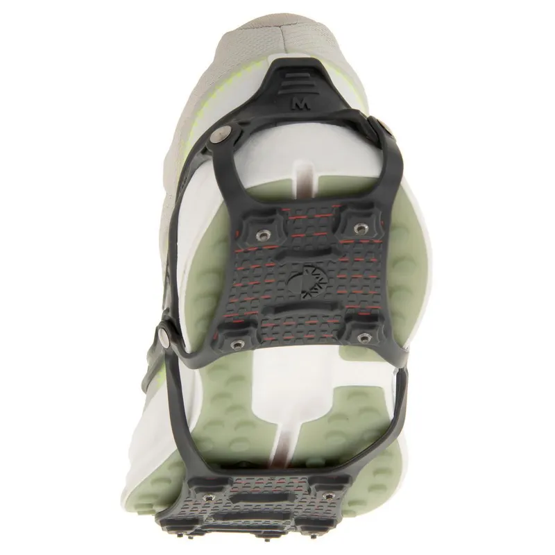 Kahtoola NANOspikes Footwear Traction in Charcoal/Red-2