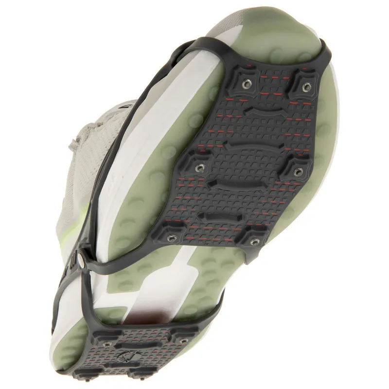 Kahtoola NANOspikes Footwear Traction in Charcoal/Red-1