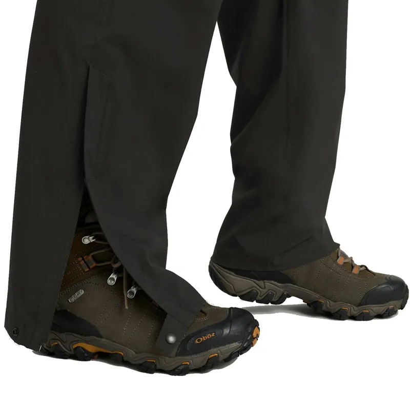 Kathmandu Trailhead Stretch 2.5L Rain Pants Men's in Black Stingray-2