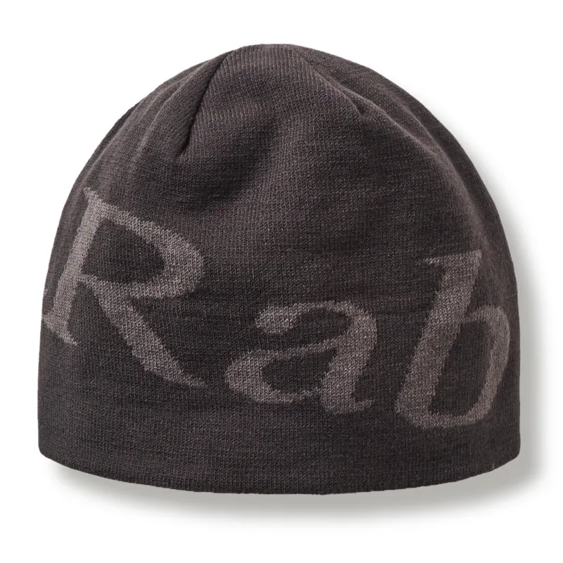 Rab Logo Beanie Unisex in Anthracite/Granite