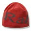 Rab Logo Beanie Unisex in Tuscan Red/Graphene