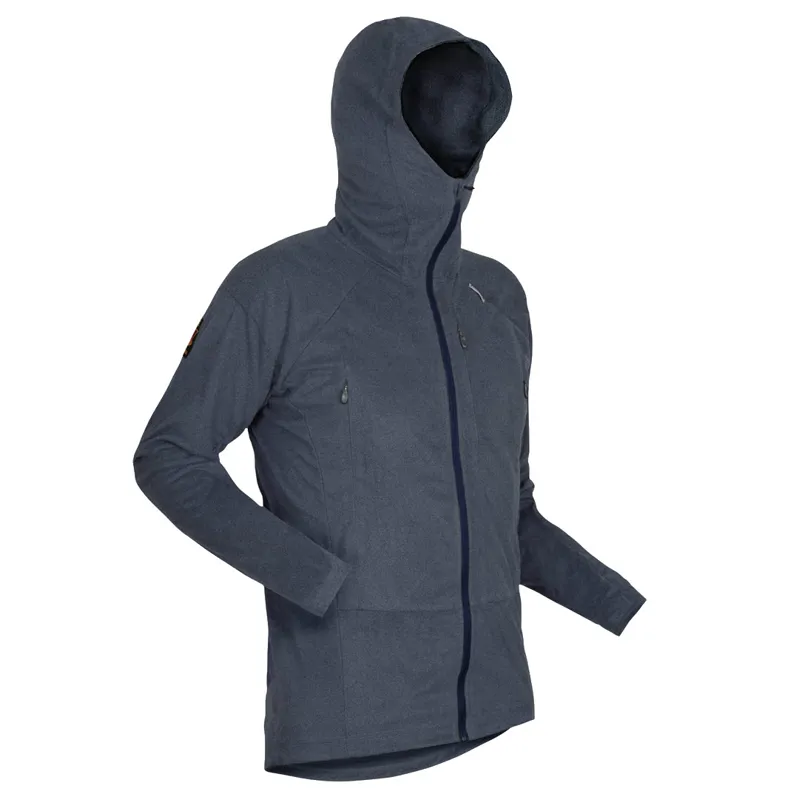 Paramo Enduro Fleece Hoodie Men's in Indigo/Midnight Zips-1