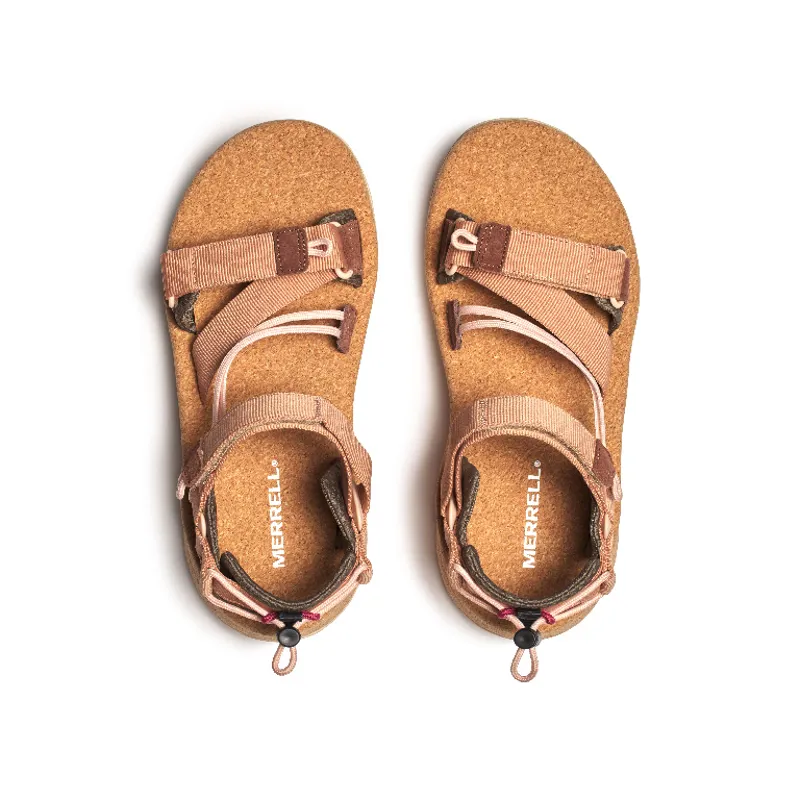 Merrell Speed Fusion Web RMX Women's Walking Sandal in Tan Rose-4