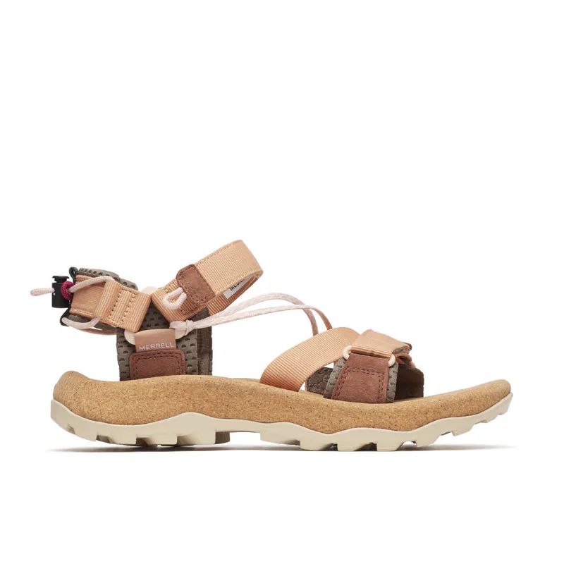 Merrell Speed Fusion Web RMX Women's Walking Sandal in Tan Rose