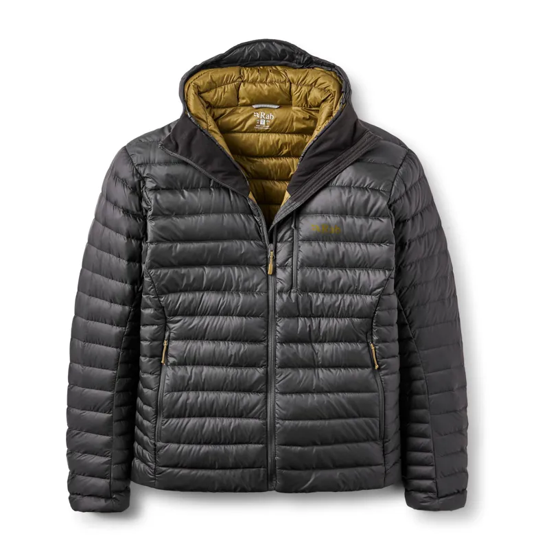 Rab Microlight Alpine Hooded Down Jacket Men's in Anthracite