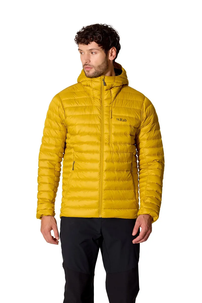 Rab Microlight Alpine Hooded Down Jacket Men's in Dark Pollen-2