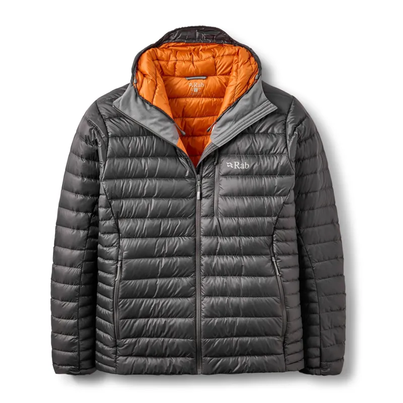 Rab Microlight Alpine Hooded Down Jacket Men's in Graphene