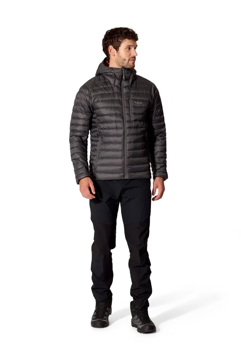 Rab Microlight Alpine Hooded Down Jacket Men's in Graphene-3