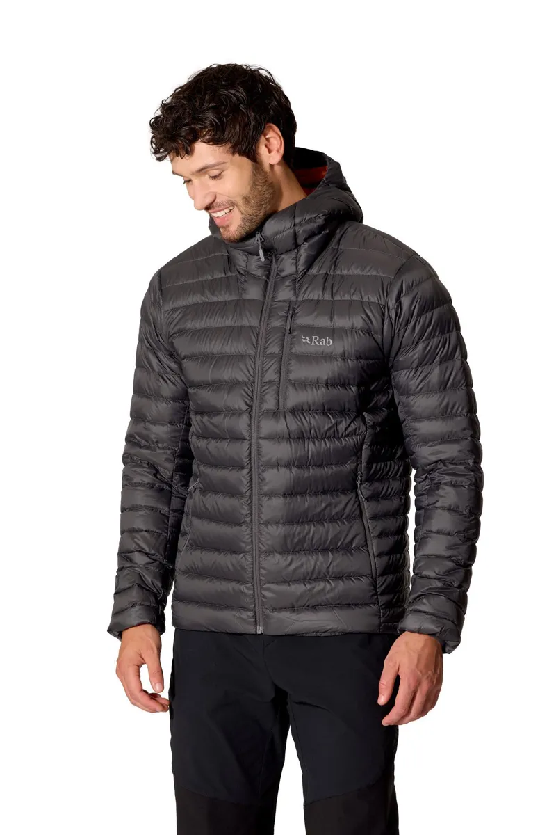 Rab Microlight Alpine Hooded Down Jacket Men's in Graphene-2