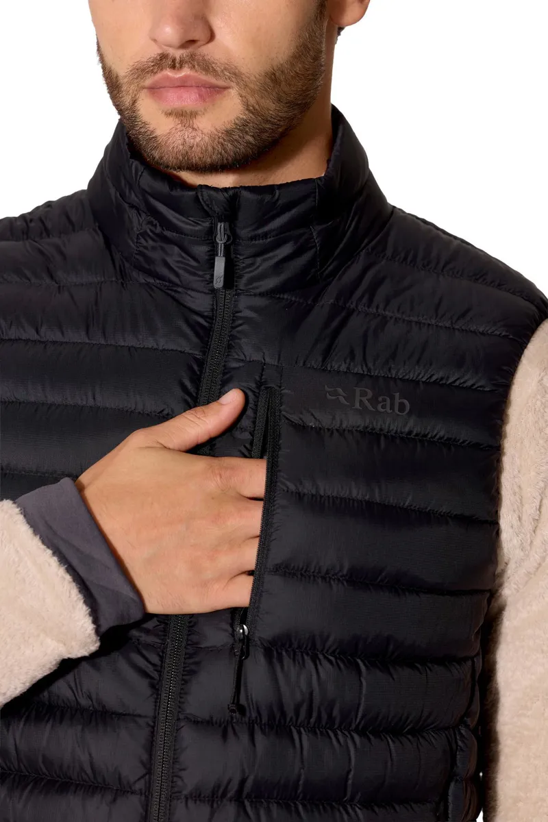 Rab Microlight Down Vest Men's in Black-5