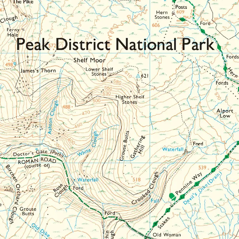 OS Explorer OL 1: The Peak District Dark Peak Area-2
