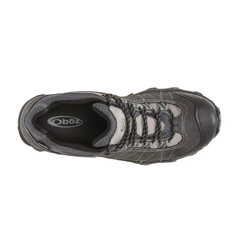 Oboz Bridger Low Waterproof Walking Shoe in Dark Shadow-3