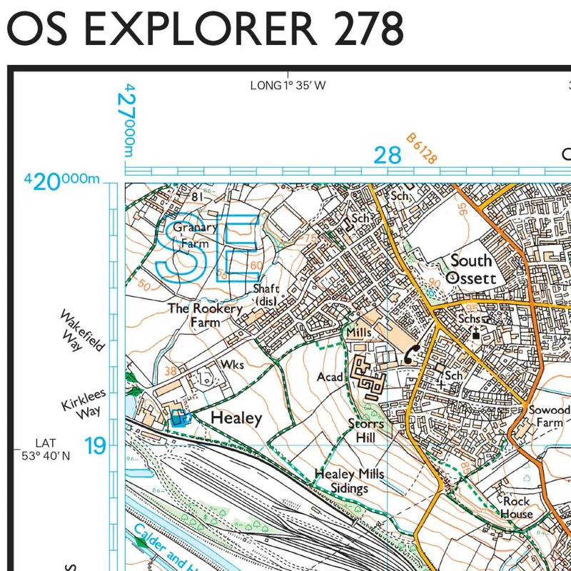 OS Explorer 278: Sheffield and Barnsley-3