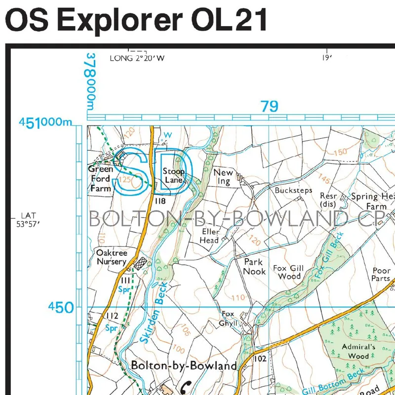 OS Explorer OL 21: South Pennines-3