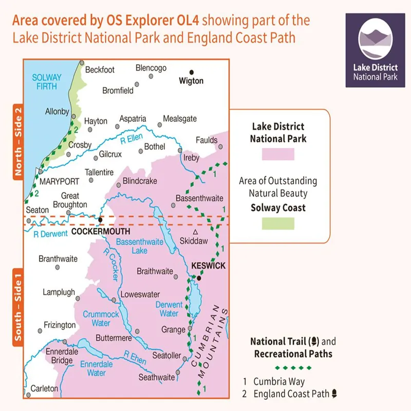 OS Explorer OL 4: The English Lakes North Western area-2