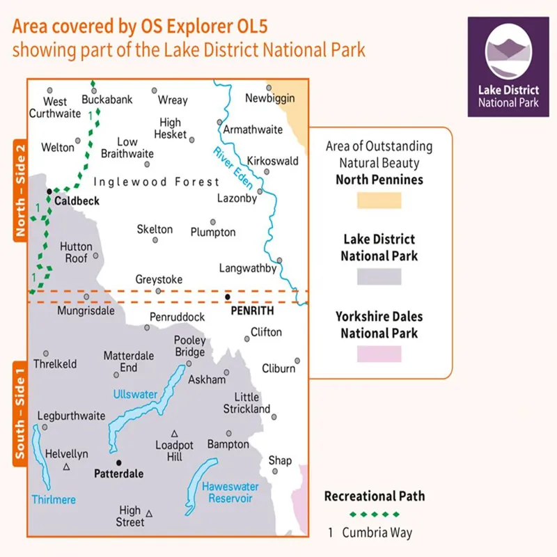 OS Explorer OL 5: The English Lakes North Eastern area-2