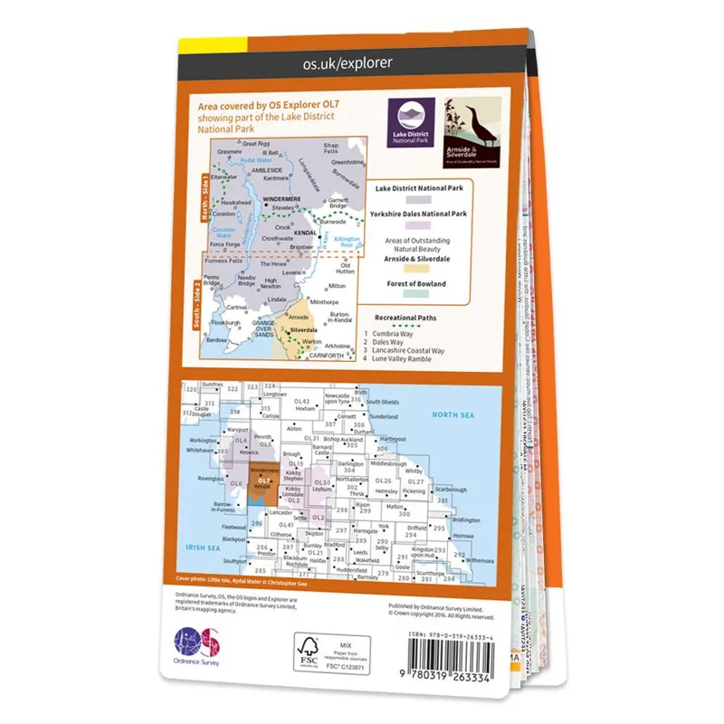 OS Explorer OL 7: The English Lakes South Eastern area-1