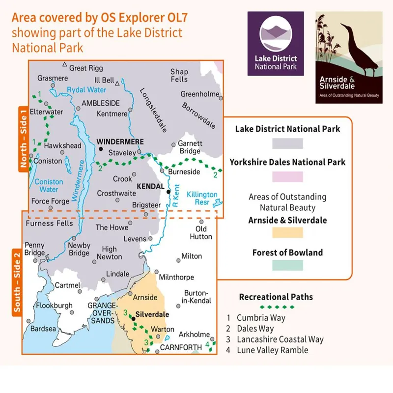 OS Explorer OL 7: The English Lakes South Eastern area-2