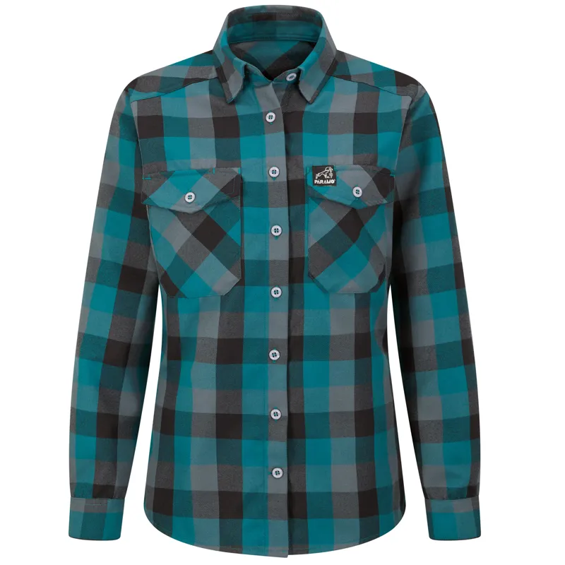 Paramo Katla Shirt Women's in Spruce Gingham Check