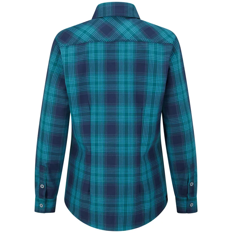 Paramo Katla Shirt Women's in Neon Plaid Check-2