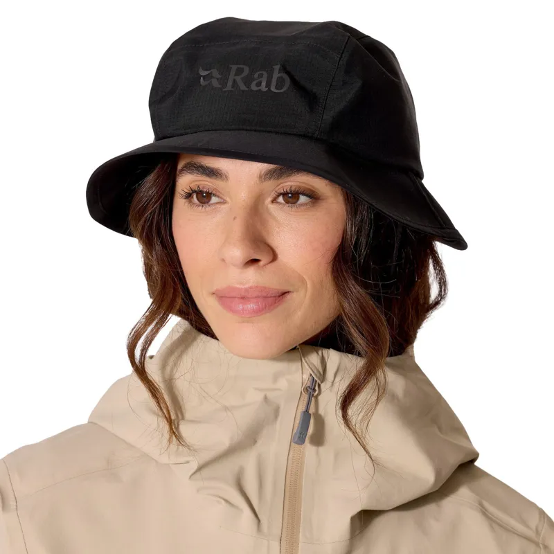 Rab Boonie Shield Unisex Waterproof Hat in Black-2