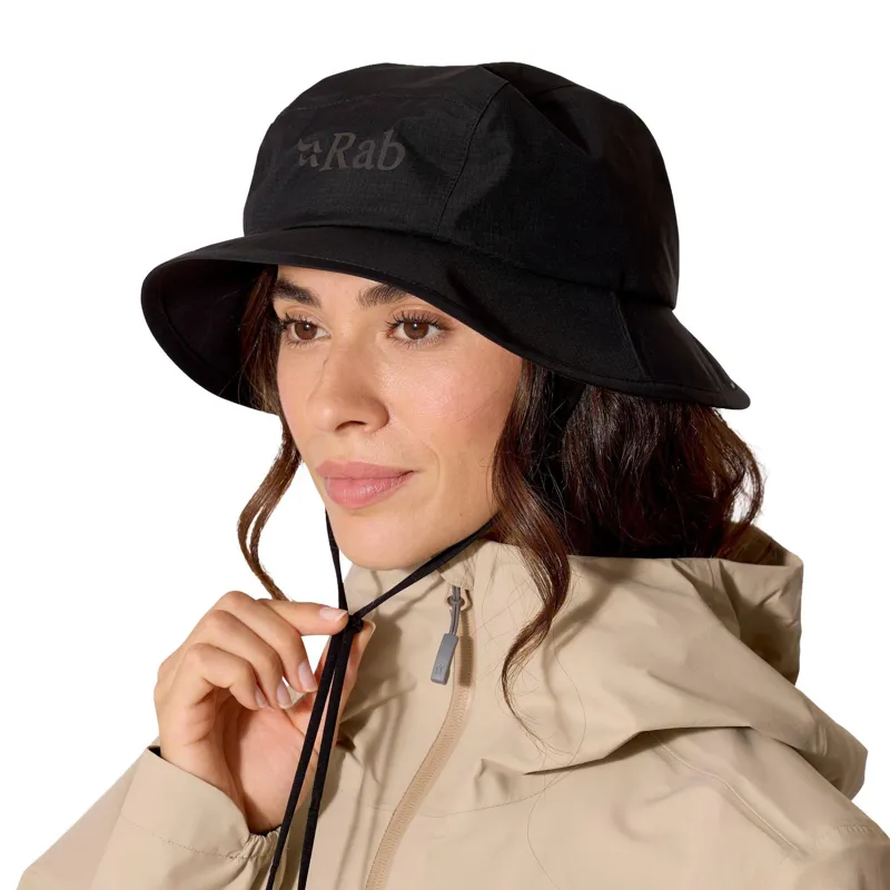 Rab Boonie Shield Unisex Waterproof Hat in Black-6