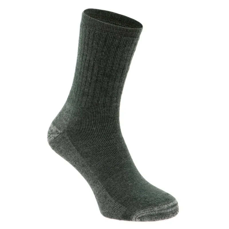 Silverpoint Alpaca Hiker Sock in Green