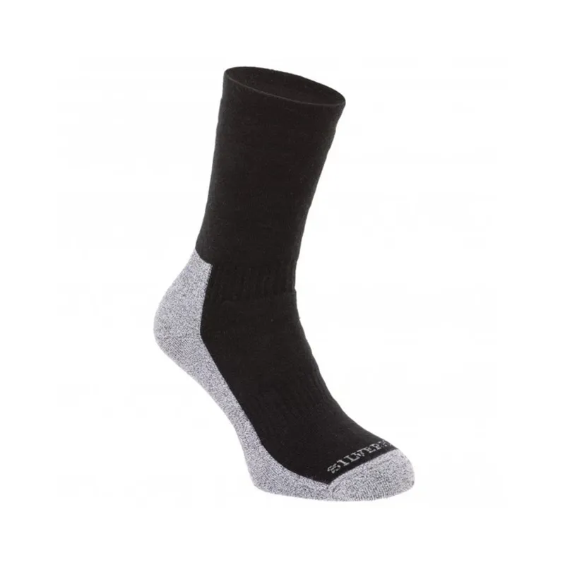 Silverpoint Comfort Hiker Unisex Midweight Sock in Black