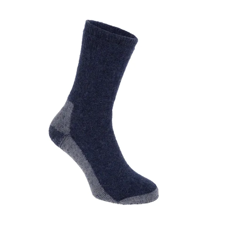 Vicuna Fully Cushioned Alpaca Hiker Sock in Blue