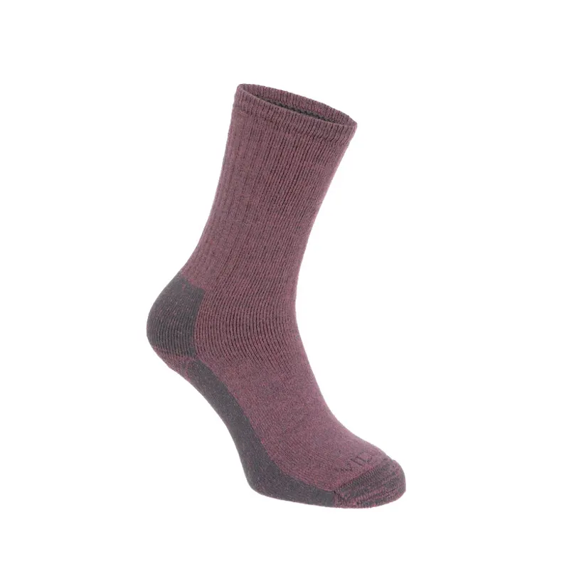 Vicuna Fully Cushioned Alpaca Hiker Sock in Wine