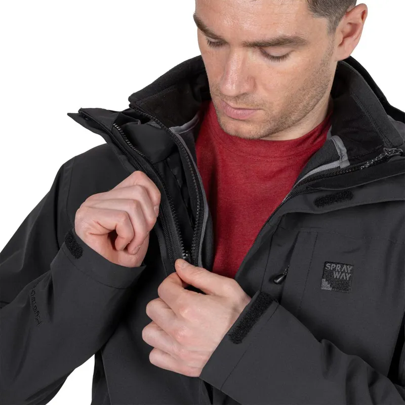 Sprayway Santiago Fleece I.A Jacket Men's in Black-4