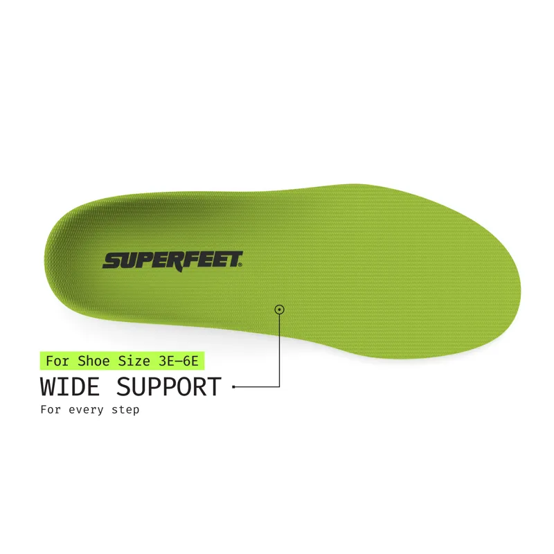 Superfeet All-Purpose Wide-Fit Support High Arch Orthotic Insole Green-1