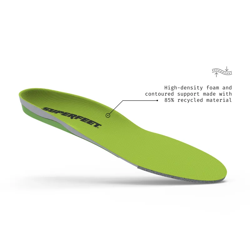 Superfeet All-Purpose Support High Arch Orthotic Insole in Green-2