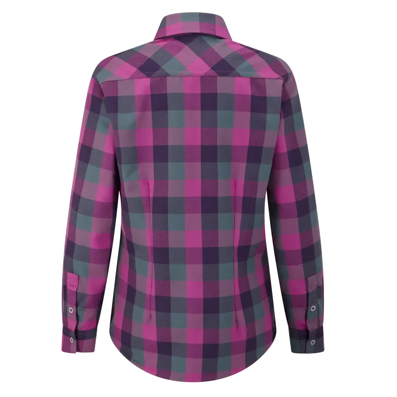 Paramo Katla Shirt Women's in Foxglove Gingham Check-1